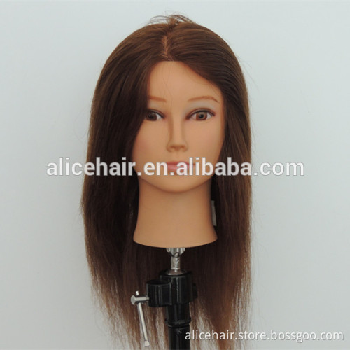Wholesale price human hair practice training head